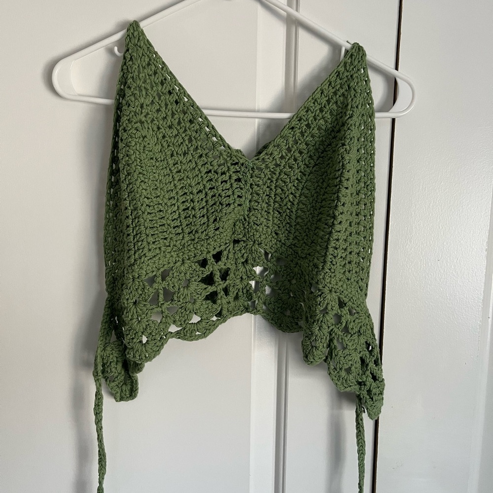 Handmade crochet halter top